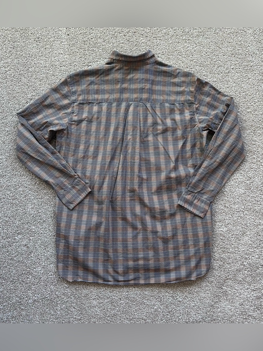 Frank & Eileen Joedy Oversized Plaid Button Down Shirt Size S Brown Cotton - Picture 11 of 11